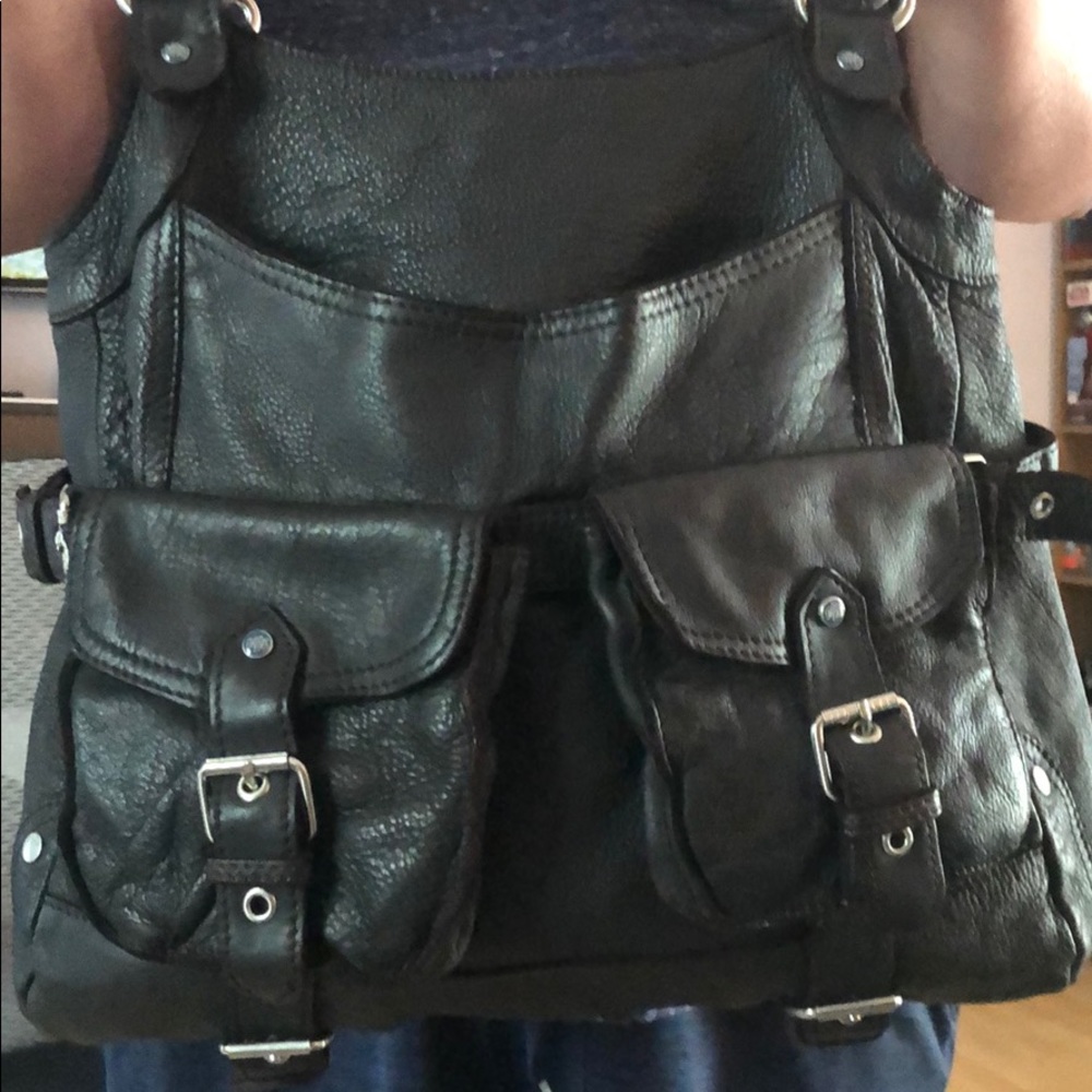 AUTH. TED BAKER LONDON BAG, DARK BROWN